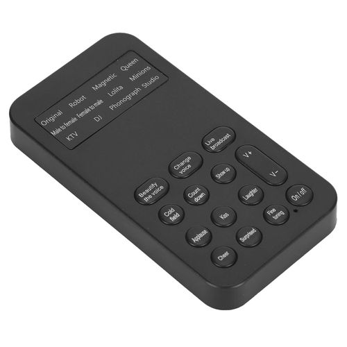 Mini Changeur De Voix 8 Effets - Carte Son Pour Téléphone Et Ordinateur Avec Microphone
